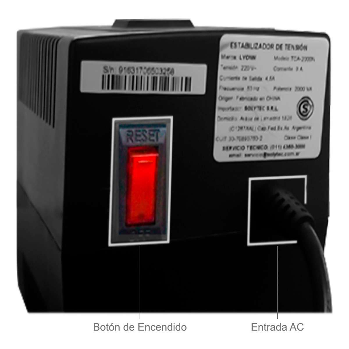 Estabilizador Lyonn TCA-2000H Para Heladeras